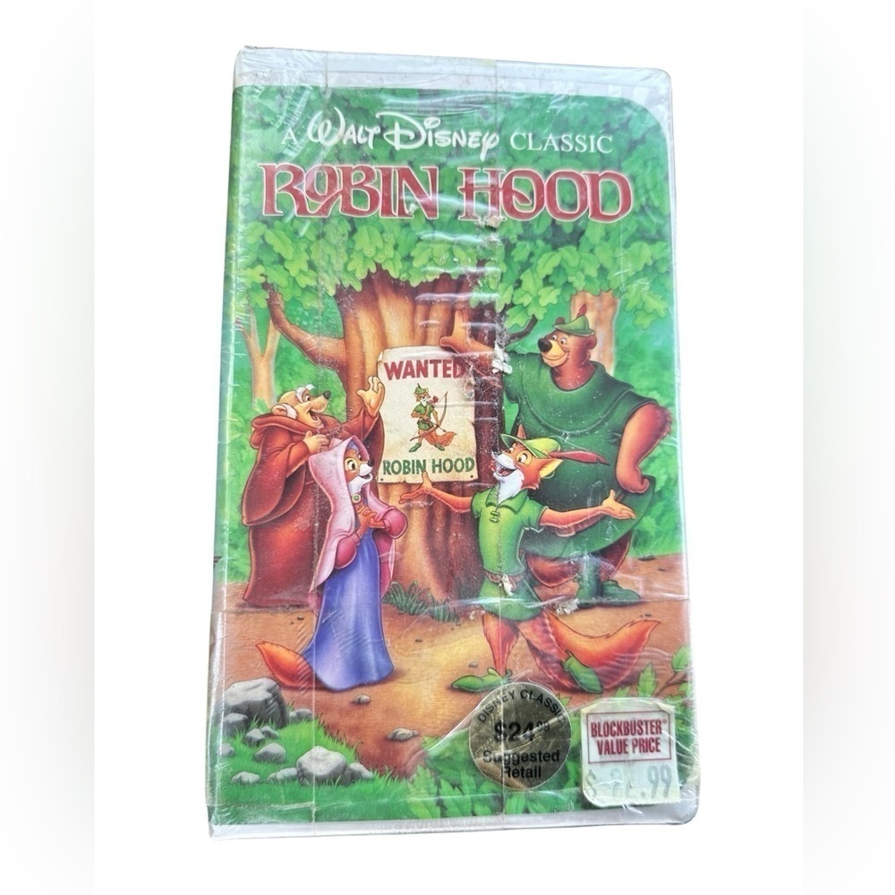 Walt Disney Classic Robin Hood VHS TAPE Black Diamond.